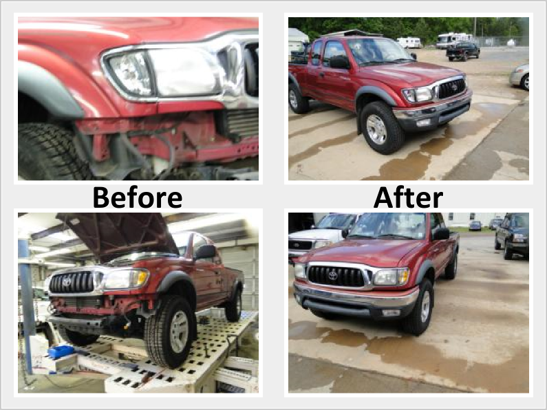 cumberland auto body shop gallery toyota truck repair